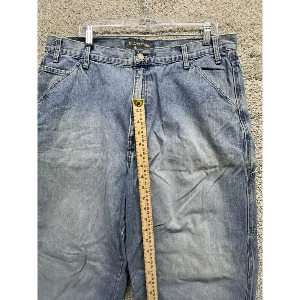 Levis Silver Tab Carpenter‎ Jeans Mens Size 38x32 Blue Denim 90's Vintage